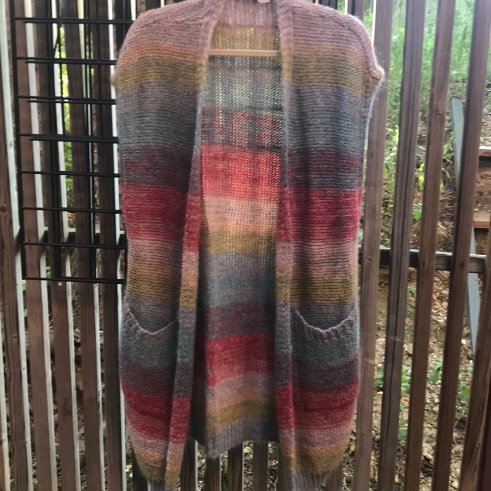 Moth Sleeveless Sweater Vest/Coat, Sz XS/S